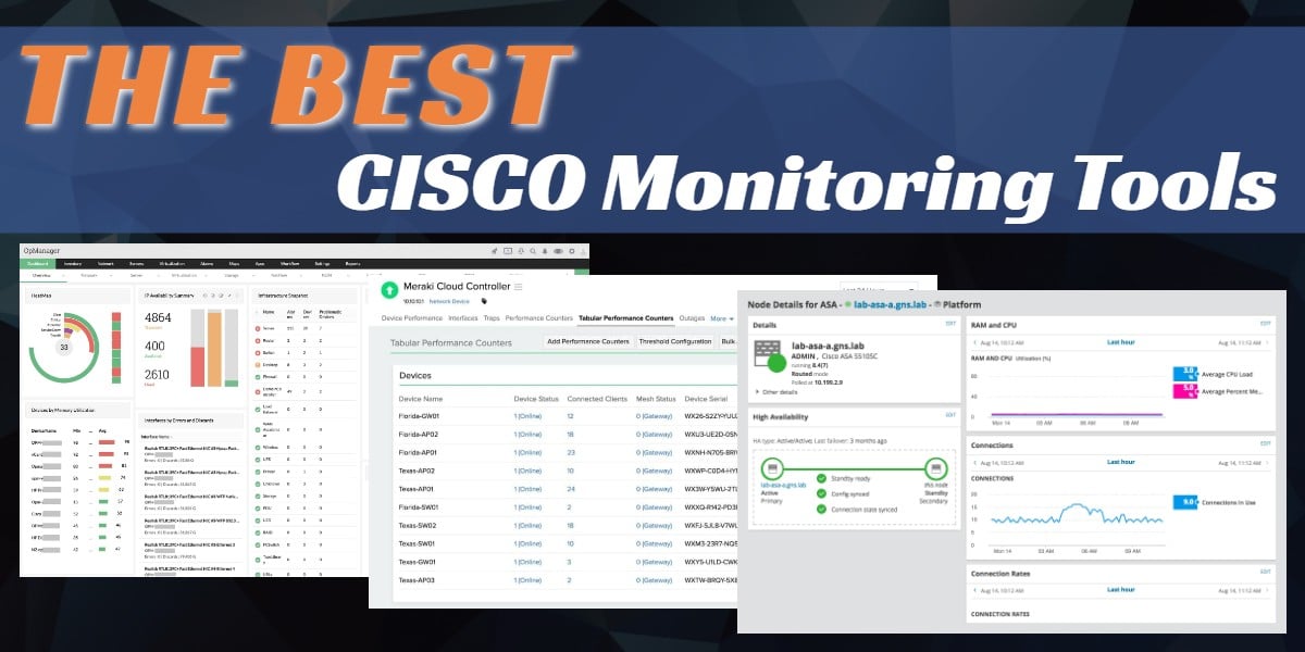 i aften I særdeleshed Lokomotiv Best Cisco Monitoring Software & Tools for Firewalls, Switches & Routers