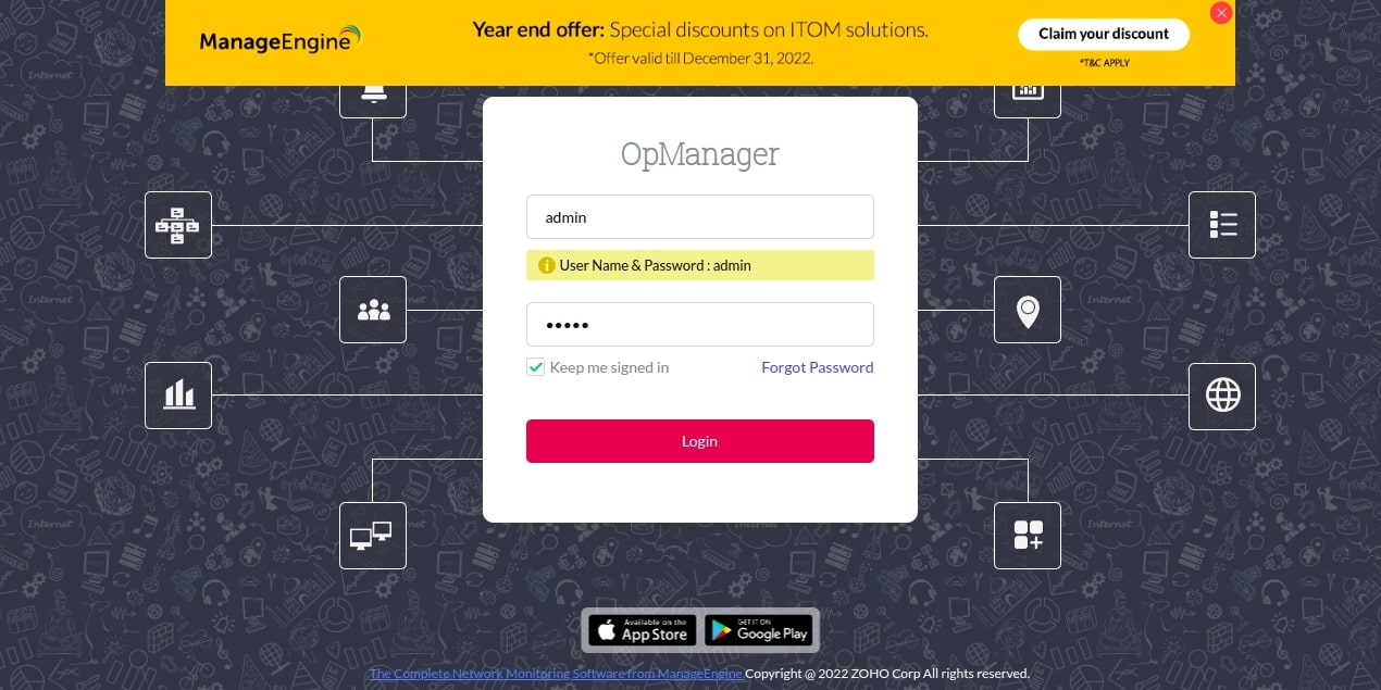 op manager login page