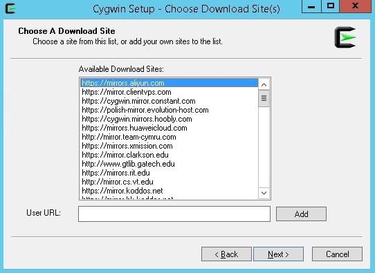 select download site