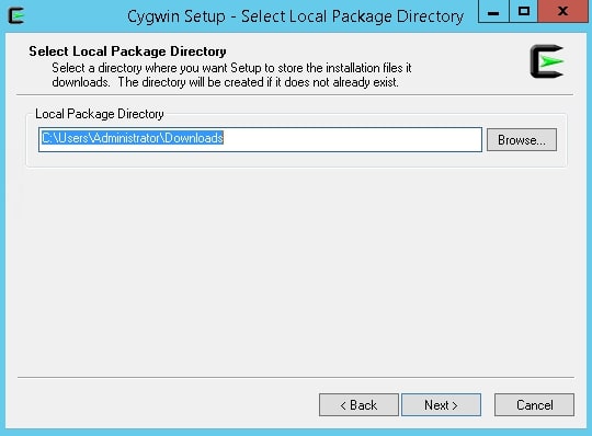 select local directory
